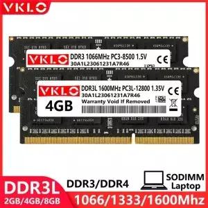 DDR3 4GB 노트북 메모리 램 PC3 1066 1333 1600 1866Mhz 17000 19200 21300 25600 NonECC Som