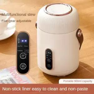 전기 스튜 컵 멀티 쿠커 휴대용 슬로우 미니 냄비 죽 요리 기계 220V 900ml