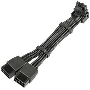 12VHPWR 90도 어댑터에서 2X 8핀까지: 그래픽 카드 GPU용 16AWG 16핀 GPU 직각 PCI-E 5.0 확장 기능 12+4핀 RTX 3090TI 4070TI 4080 4090 (타입 A)