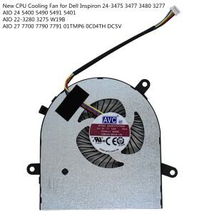 Dell piron 24-3475 3477 3480 AIO 24 5400 22-3280 W19B 27 7700 01TMP6 0C04TH DC5V 용 새 CPU 냉각 팬