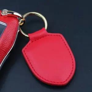 가죽 키체인 금속 90 904 97 98 964 993 996 997 99 992 분실 방지 자동차 액세서리