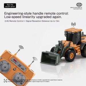 1:64 RC 포크리프트 굴삭기 덤퍼 자동차 미니 엔지니어링 차량 2.4g 풀 프로포션 불도저 휴대폰 제어 선물