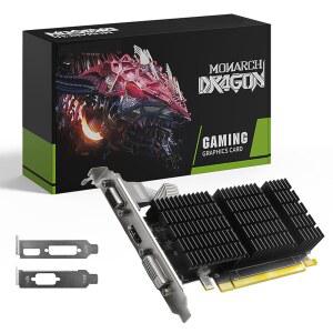 MOUGOOL AMD Radeon R5 230 로우 프로파일 그래픽 카드, 2GB DDR3 64비트, VGA / DVI HDMI 1.3A, Windows 10 8.1 7 PC용 SFF 비디오 PCI Express x16 1.1, 엔트리 레벨 컴퓨터 GPU(팬리스 쿨링)