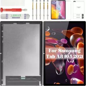 삼성 갤럭시 탭 A8 화면 교체용 SMX200 LCD 디스플레이 수리 키트 블랙 10.5용 10.5 디지저 터치 스크린