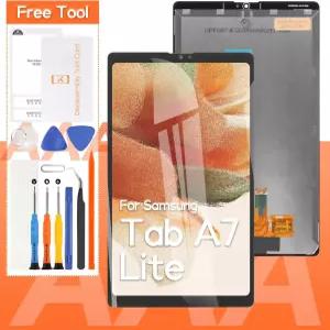 LTE 버전 삼성 갤럭시 탭 A7 라이트 LCD 디스플레이 SMT225 터치스크린 디지저 풀 어셈블리용 화면 교체