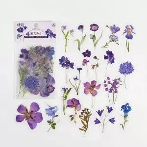 40 개/갑/팩 다채로운 꽃 레트로 아트 핸드북 일기 DIY 장식 애완 동물 스티커 앨범 노트북 용품