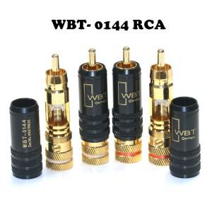 WBT-0144 순수 구리 금도금 RCA 로터스 헤드 HiFi 오디오 신호 케이블 플러그 CD 갈블래더 기계 AV 터미널