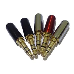 5피스 2.5mm ~ 스테레오 플러그 잭 어댑터 금도금 고음질 신호 전송 헤드폰 오디오 수리
