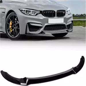 20152020 BMW M3 F80 M4 F82 F83과 호환되는 프론트 범퍼 립 스플리터 글로스 블랙 CS 스타일 에어 댐