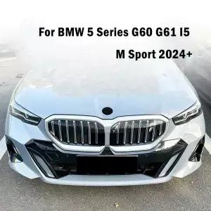 BMW 5 시리즈 G60 G6 I5 M 스포츠 2024+용 자동차 앞 범퍼 에어 벤트 사이드 윈드 블레이드 스플리터 차체