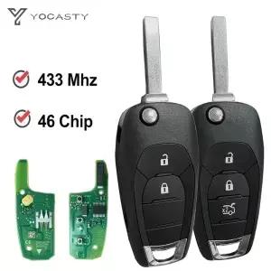 2/3버튼 2AOUX3522778 PCB 433MHz 46칩 PCF796E 플립 리모컨 키 쉐보레 콜도 크루즈 트랙스 LS 용