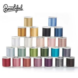 미유키 비딩 실 0.2mm 330 Dtex  프리왁스드 나일론  델리카 시드 비즈용 55야드  24가지 색상 erhaltlich
