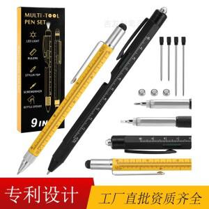 남성용 선물 아빠 남편 아버지의 날 남자친구를 위한 생일 9 in 1 Multitool 펜 도구 핸디맨을 Cool Gadget