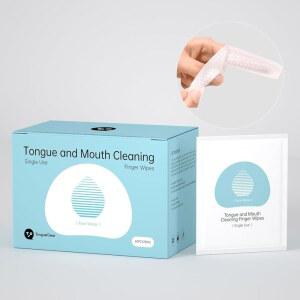 성인용 텅클리어 무향 일회용 핑거 딥 물티슈 칫솔 60개 청소 구강 클리닝 잇몸 청소용