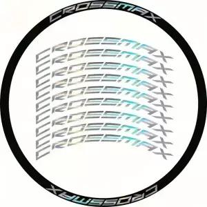 2D 플랫 오토바이 헬멧 스티커 9개 라이딩 세트는 2023 CROSSMAX 산악 자전거 휠