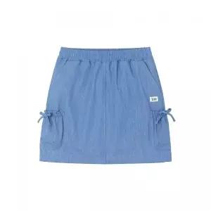 LEE KIDS 린넨데님 카고 롱 스커트 인디고 LK2602SR74IN 262350