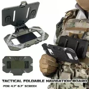 야외 MOLLE 접이식 네비게이션 보드 Airsoft 지도 케이스 관리자 패널 휴대 전화 홀더