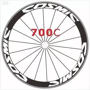 4 색 2 바퀴/세트 도로 자전거 700c 휠 스티커 장식 필름 비닐 레이싱 사이클링 림