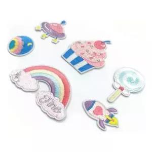 Osell[1+1] 리폼 의류 가방 귀여운 장식용 와펜 자수 패치 DIY 열부착