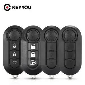 KEYYOU 신형 리모컨 자동차 키 쉘 케이스 피아트 500 판다 푼토 두카토 푸조 박서 시트로엥 점퍼용 미가공