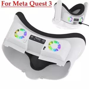 Meta Quest 3 VR 셋용 냉각 선풍기 공기 순환 페이셜 인터페이스 얼굴 커버 액세서리
