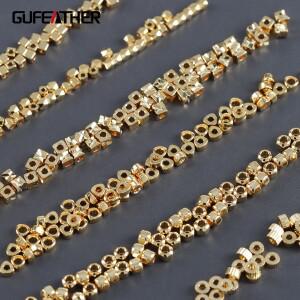 GUFEATHER MA31  보석 액세서리  18k 금 도금  구리  REACH 통과  니켈 프리  볼 스냅 걸쇠  diy 쥬얼리 만