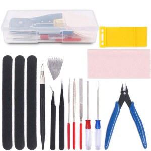 프라모델 공구세트 15Pcs 모델 도구 키트 취미 빌딩 모델러 기본 DIY를위한 공예 세트