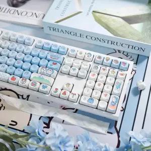 gmk 108 커스텀 키보드 기계식 무선 무소음 저소음 모그백 피치축 레드 모가 블루투스