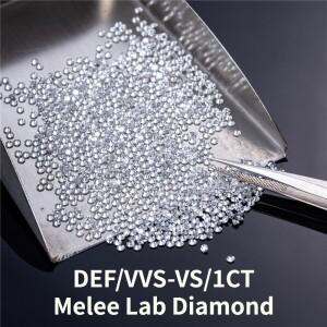 메시 주얼리 0.9mm-3.0mm 1캐럿 멜레 랩그로운 다이아몬드 DEF VVS-VS 라운드 브릴리언트 풀컷 미니 소형