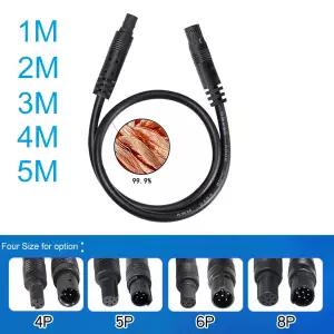 4Pin 5Pin 6Pin 8Pin 대시 캠 후면보기 백업 카메라 역방향 자동차 레코더 케이블 1M 2M 3M 4M 5M 연장 코
