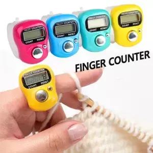 2PCS 미니 전자 손가락 카운터 핸드 탈리 리모콘 링 디지털 뜨개질 행 스트로크 Contador