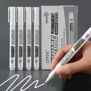 새로운 2/3PCS 방수 금속 마커 영구 흰색 페인트 펜 세척 아트 페인팅 낙서 패브릭 나무 가죽 erMM