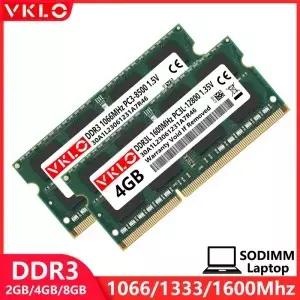 DDR3 2GB 노트북 메모리 램 PC3 1.5V 1066 1333 1600 1866Mhz 1.35V 8500 10600 12800 Som