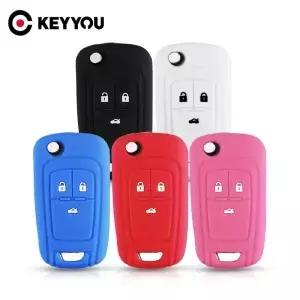 KEYYOU 실리콘 자동차 키 케이스 커버 Chevrolet Cruze Buick Opel Astra Corsa ara Zafira Meriva ignia