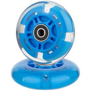 AOWISH 2팩 라이트 업 스쿠터 뒷바퀴 킥 80MM ABEC 휠과 스케이트 인라인 베어링 교체 9 스쿠터용 플래시 장착 3륜 LED