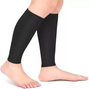 압박 양말 20-30mmHg 종아리 소매 정맥류용 무족 정강이 부종 산모 사이클링 러닝 여행 여성 및 남성용