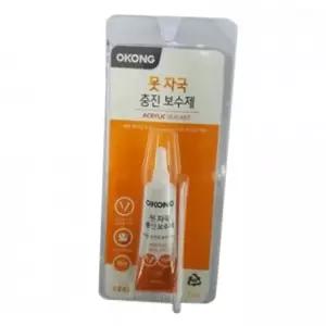 오공 튜브형 못자국 충진 보수제 15ml 벽지 크랙 틈새 못구멍 메꿈제 충진보수제 못구멍보수 백색보수제