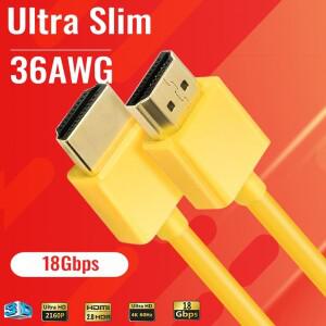 울트라 슬림 HDMI 케이블 36AWG 4K 2.0 (이더넷  ARC  CEC 지원) 플스호환  xbox호환 시리즈 X  플스호환 P