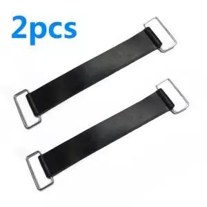 2pcs 고무 벨트 블랙 75*25mm 오토바이 세발 자전거 스쿠터 배터리 스트랩 홀더 혼다