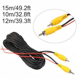 자동차 후방 카메라 RCA 케이블 10m 12m 15m 차량 후진 멀티미디어 모니터 연장 AV 코드 액세서리