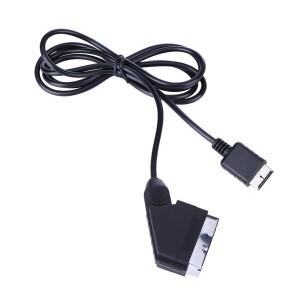 1.8m RGB SCART 케이블 TV AV 연결 게임 코드 와이어 비디오 콘솔 (플스호환  플스호환  플스호환 라인 콘