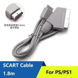 PS/플스호환용 TV Scart 확장 1.8m 케이블 Playstation 1 교체 연결 AV 오디오 비디오 코드