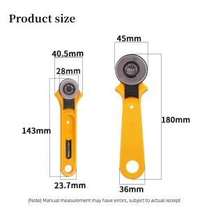 28/45mm 원형 커팅 나이프 DIY 재봉 도구 패치워크 홈 가공 원단 재단 가죽 공예 로터리