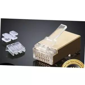 초고속 인터넷망 쉴드형 rj45 커넥터 플러그 공용 랜잭 cat7 cat6a 8p8c 1개 통신설비 고급랜잭 인터넷선제작