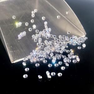 미샹 주얼리 0.8mm - 3.0mm DEF VVS SI 라운드 엑설런트 컷 멜리 랩 다이아몬드 루즈