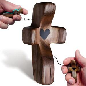 VINETEN CROSS MY HEART, WOODEN CROSS, 선물, 성인을 여성을