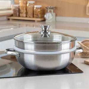 퀸센스 리파인드 인덕션 컴팩트 찜 냄비28cm
