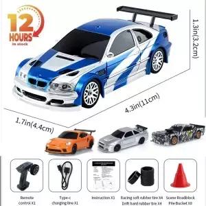 2.4G RC 드트 카 1/43 4 미니 레이싱 원격 제어 자동차 모델 고속 ？ 4륜 구동 무선 조종 소년 선물