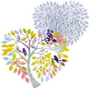 ATYUSVIC TREE OF LIFE 모양의 수지 DIY 벽걸이 주조용 데코 대형 레진 에폭시 독특한 몰드 하트 실리콘 아트