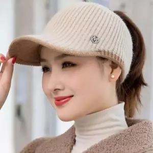 [룽스_66]디자인 신축성 썬캡 기본 좋은 니트 캡 모자
